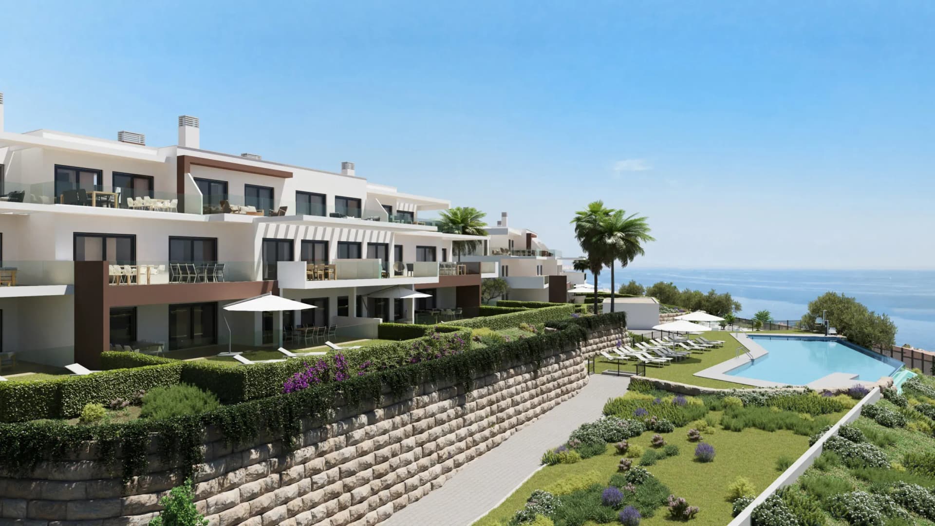 Azata Delmare | Apartamenty i penthouse’y przy plaży Casares z widokiem na morze